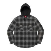 Beperkte oplage Flannel Zip Up Shirt Supreme , Black , Heren