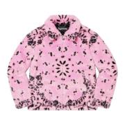 Bandana Faux Fur Bomber Jacket Supreme , Pink , Heren