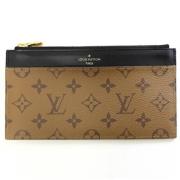 Pre-owned Leather wallets Louis Vuitton Vintage , Brown , Dames