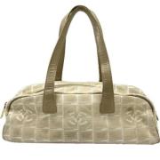 Pre-owned Canvas chanel-bags Chanel Vintage , Beige , Dames