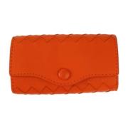 Pre-owned Leather key-holders Bottega Veneta Vintage , Orange , Unisex