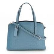 Pre-owned Leather handbags Coach Pre-owned , Blue , Dames