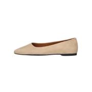 Beige Suède Ballerinas Vagabond Shoemakers , Brown , Dames