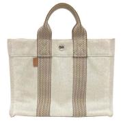 Pre-owned Fabric handbags Hermès Vintage , Beige , Dames