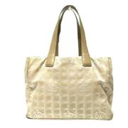 Pre-owned Fabric chanel-bags Chanel Vintage , Beige , Dames