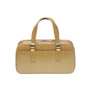 Pre-owned Canvas handbags Louis Vuitton Vintage , Beige , Dames