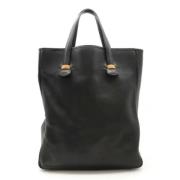 Pre-owned Leather handbags Hermès Vintage , Black , Dames