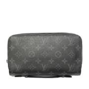 Pre-owned Leather wallets Louis Vuitton Vintage , Black , Dames