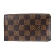 Pre-owned Leather wallets Louis Vuitton Vintage , Brown , Dames