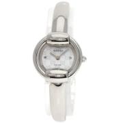 Pre-owned Stainless Steel watches Gucci Vintage , White , Dames