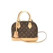 Pre-owned Canvas handbags Louis Vuitton Vintage , Brown , Dames