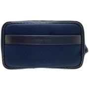 Pre-owned Leather pouches Bottega Veneta Vintage , Blue , Dames