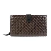 Pre-owned Leather wallets Bottega Veneta Vintage , Brown , Dames