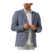 Blauwe Blazer Brodie Structuur Trendy Selected Homme , Blue , Heren