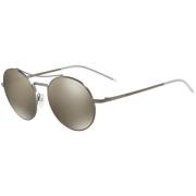 Stijlvolle Grijze Metalen Zonnebril Emporio Armani , Gray , Dames