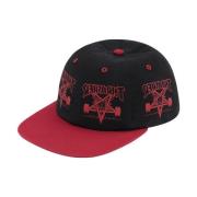 Beperkte Oplage Zwarte 6-Panel Hoed Supreme , Black , Unisex