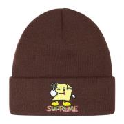 Limited Edition Sticky Note Beanie Bruin Supreme , Brown , Unisex