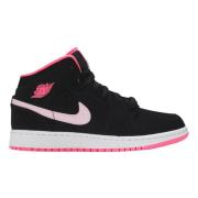 Beperkte Editie Air Jordan 1 Mid Nike , Black , Dames