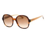 Bruine plastic zonnebril voor vrouwen Tommy Hilfiger , Brown , Dames