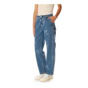 Utility Straight Fit Jeans Carhartt Wip , Blue , Dames