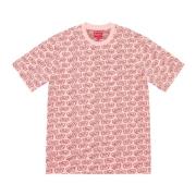 Word Bubble Jacquard Top Peach Supreme , Pink , Heren