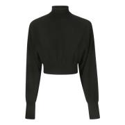 Stijlvolle Ululato Top voor Vrouwen Sportmax , Black , Dames