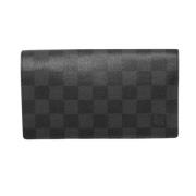 Pre-owned Canvas wallets Louis Vuitton Vintage , Black , Dames