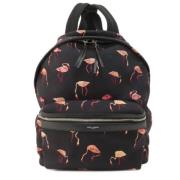 Pre-owned Leather backpacks Yves Saint Laurent Vintage , Black , Dames