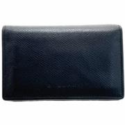 Pre-owned Leather wallets Bvlgari Vintage , Black , Heren