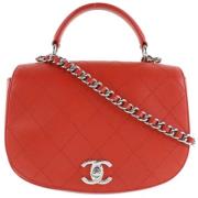 Pre-owned Fabric chanel-bags Chanel Vintage , Red , Dames