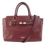 Pre-owned Leather totes Coach Pre-owned , Red , Dames