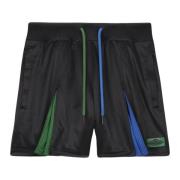 Beperkte Oplage Geplooide Shorts Zwart Jordan , Black , Heren