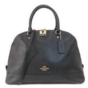 Pre-owned Leather handbags Coach Pre-owned , Black , Dames