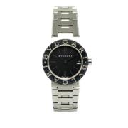 Pre-owned Stainless Steel watches Bvlgari Vintage , Black , Dames