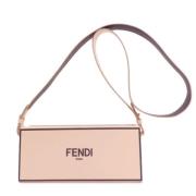 Pre-owned Leather shoulder-bags Fendi Vintage , Pink , Dames