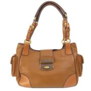 Pre-owned Leather handbags Prada Vintage , Brown , Dames