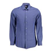 Geborduurd Slim Fit Overhemd U.s. Polo Assn. , Blue , Heren