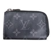 Pre-owned Canvas wallets Louis Vuitton Vintage , Gray , Dames