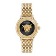 Medusa Diamant Goud Roestvrij Stalen Horloge Versace , Yellow , Dames