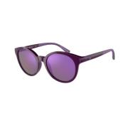 Viola Acetaat Zonnebril voor Vrouwen Emporio Armani , Purple , Dames