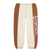 Paneel Script Sweatpant Natuurlijk Supreme , Beige , Heren