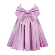 Lila Bow Front Flared Jurk Nina Ricci , Purple , Dames