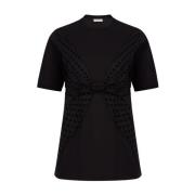 T-shirt met polka dot strik Nina Ricci , Black , Dames