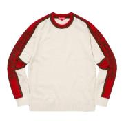 Chenille Stripe Sweater Limited Edition Supreme , White , Heren