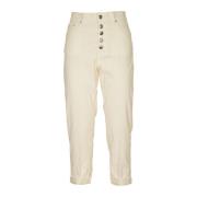 Koons Bot Gioie Jeans Dondup , White , Dames