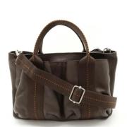 Pre-owned Leather handbags Hermès Vintage , Brown , Dames