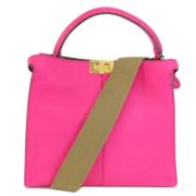 Pre-owned Leather handbags Fendi Vintage , Pink , Dames