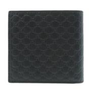 Pre-owned Leather wallets Gucci Vintage , Black , Dames