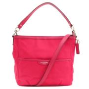 Pre-owned Nylon shoulder-bags Coach Pre-owned , Pink , Dames