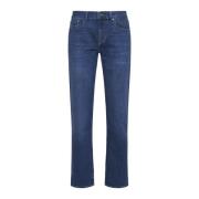 Blauwe Denim Jeans 7 For All Mankind , Blue , Heren